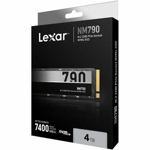 SSD LNM790 NVME 4TB M.2 2280 - PCIE GEN 4X4 - LNM790X004T-RNNNG